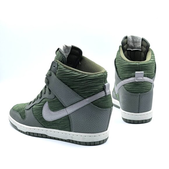 Wmns Nike Dunk Sky High Wedge 'Carbon Green Silver' - Picture 12 of 12